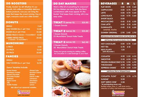 Dunkin' Menu — Dunkin' Donuts Catering.